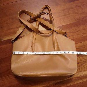 Matt & Nat Faux Vegan Leather Baxter Structured Satchel Beautiful Camel